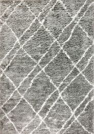 Dynamic Rugs NORDIC 7431-900 Silver and White